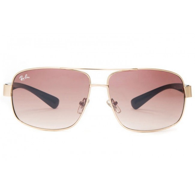 Ray Ban Rb8813 Aviator Gold And Crystal Pink Sunglasses