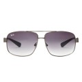 Ray Ban Rb8813 Aviator Gray And Crystal Purple Gradient Sunglasses