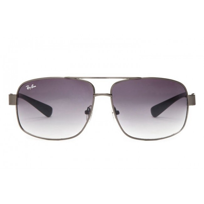 Ray Ban Rb8813 Aviator Gray And Crystal Purple Gradient Sunglasses
