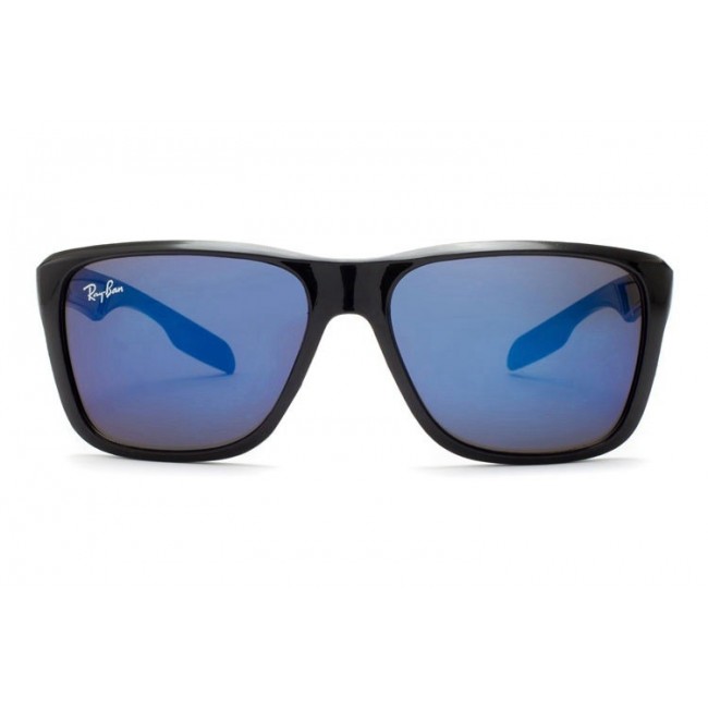 Ray Ban Rb9122 Justin Black And Crystal Blue Sunglasses