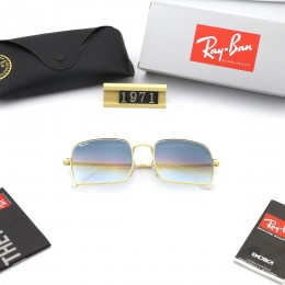 Ray Ban Rb1971 Gradient Light Blue And Gold Sunglasses