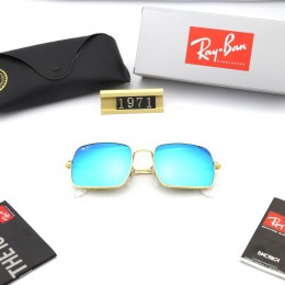 Ray Ban Rb1971 Mirror Ice Blue And Gold Sunglasses