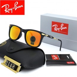 Ray Ban Rb2148 Orange And Black With Gold Sunglasses