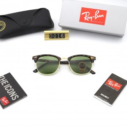 Ray Ban Rb3016 Green And Gold With Brown Sunglasses