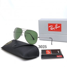 Ray Ban Rb3025 Green And Sliver With Black Sunglasses