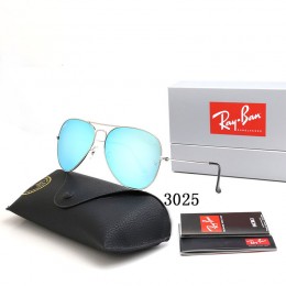 Ray Ban Rb3025 Light Blue And Silver Sunglasses