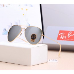 Ray Ban Rb3026 Mirror Gray And Gold Sunglasses