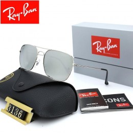 Ray Ban Rb3136 Gray And Silver With Black Sunglasses