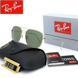 Ray Ban Rb3136 Green And Gold Sunglasses