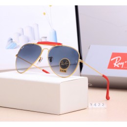 Ray Ban Rb3422 Gray And Gold With Red Sunglasses
