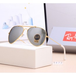 Ray Ban Rb3422 Gray And Gold With White Sunglasses