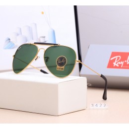 Ray Ban Rb3422 Green And Gold With Black Sunglasses
