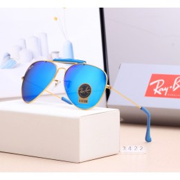 Ray Ban Rb3422 Ice Blue And Gold With Blue Sunglasses