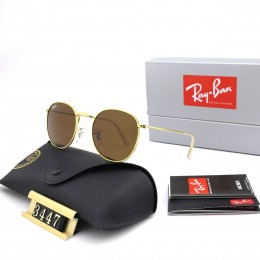 Ray Ban Rb3447 Brown And Gold Sunglasses