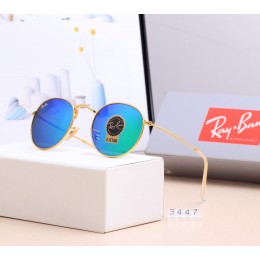 Ray Ban Rb3447 Gradient Blue And Gold Sunglasses
