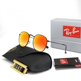 Ray Ban Rb3447 Hyper Orange And Black Sunglasses