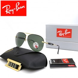 Ray Ban Rb3515 Green And Gold With Black Sunglasses