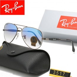 Ray Ban Rb3517 Gradient Blue And Sliver With Black Sunglasses