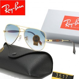 Ray Ban Rb3517 Gradient Light Green And Gold With Black Sunglasses