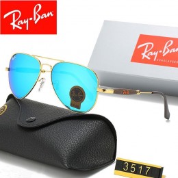 Ray Ban Rb3517 Ice Blue And Gold With Black Sunglasses