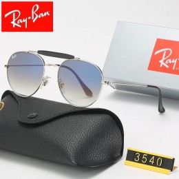 Ray Ban Rb3540 Gradient Blue And Sliver With Black Sunglasses