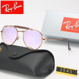 Ray Ban Rb3540 Light Purple And Rose With Brown Sunglasses