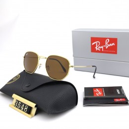 Ray Ban Rb3548 Brown And Gold With Black Sunglasses
