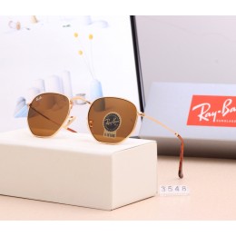 Ray Ban Rb3548 Brown And Gold With Brown Sunglasses