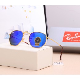 Ray Ban Rb3548 Dark Blue And Gold With Brown Sunglasses