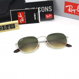 Ray Ban Rb3548 Gradient Green And Sliver With Black Sunglasses