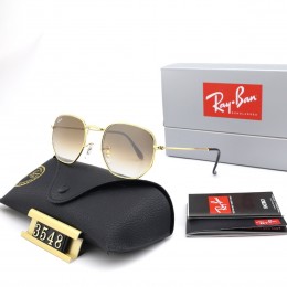 Ray Ban Rb3548 Light Brown And Gold With Black Sunglasses