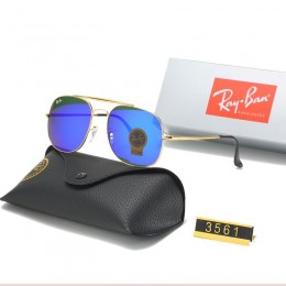 Ray Ban Rb3561 Dark Blue And Gold With Black Sunglasses