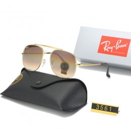 Ray Ban Rb3561 Gradient Brown And Gold With Black Sunglasses