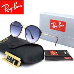 Ray Ban Rb3574 Blue And Gold With Brown Sunglasses