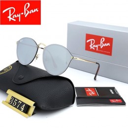 Ray Ban Rb3574 Gray And Gold With Brown Sunglasses