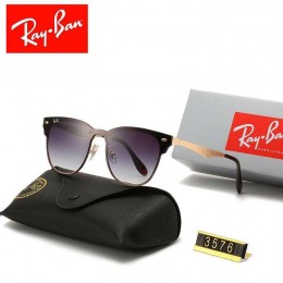 Ray Ban Rb3576 Dark Blue And Gold With Brown With Black Sunglasses