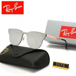 Ray Ban Rb3576 Gray And Gold With Brown Sunglasses
