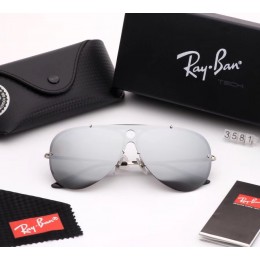 Ray Ban Rb3581 Mirror Gray And Silver With Black Sunglasses