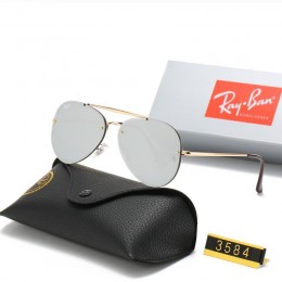 Ray Ban Rb3584 Hyper Gray And Gold With Brown Sunglasses