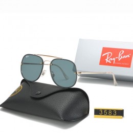 Ray Ban Rb35843 Green And Gold With Gray Sunglasses