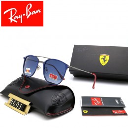 Ray Ban Rb3601 Blue And Gray With Red With Bule Sunglasses