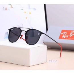 Ray Ban Rb3602 Black And Black With Red Sunglasses