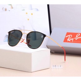Ray Ban Rb3602 Black And Gold With Red Sunglasses
