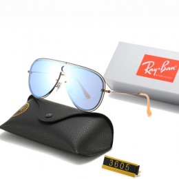Ray Ban Rb3605 Blue And Gold With Yellow Sunglasses