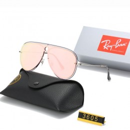 Ray Ban Rb3605 Rose And Silver With Black Sunglasses