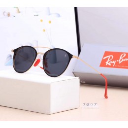 Ray Ban Rb3607 Black And Black With Gold With Red Sunglasses