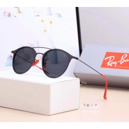 Ray Ban Rb3607 Black And Black With Red Sunglasses
