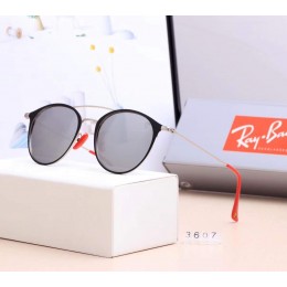 Ray Ban Rb3607 Gray And Silver With Red Sunglasses