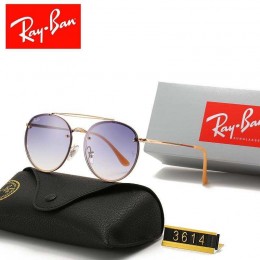 Ray Ban Rb3614 Purple And Gold With Yellow Sunglasses