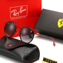 Ray Ban Rb3647 Brown And Black With Red Sunglasses